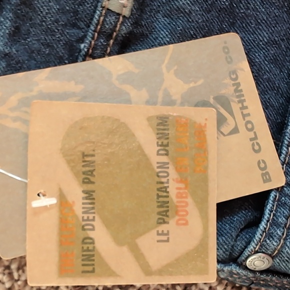 BC Clothing Company Fleece Lined Denim Jeans Size 40x32 NEW - Picture 6 of 15